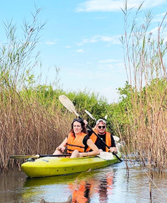 Kayaking at Mechrey Floating Village in Siem Reap