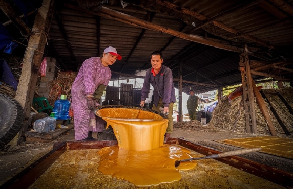Bo To Village: Traditional Village Of Cane Sugar Production In Cao Bang Vietnam Bo To Village: Traditional Village Of Cane Sugar Production In Cao Bang Vietnam