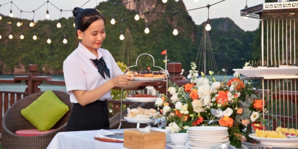 Sunset party onboard