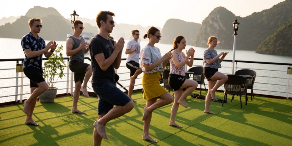 Tai Chi exercise in morrning 