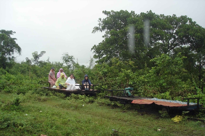 Exploring the Bamboo Train During the Rainy Season in Battambang: A Scenic Adventure