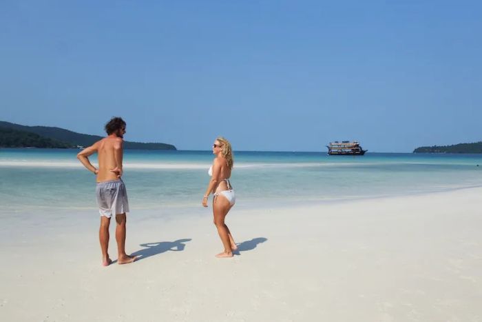 Saracen Bay: turquoise lagoon and paradise atmosphere