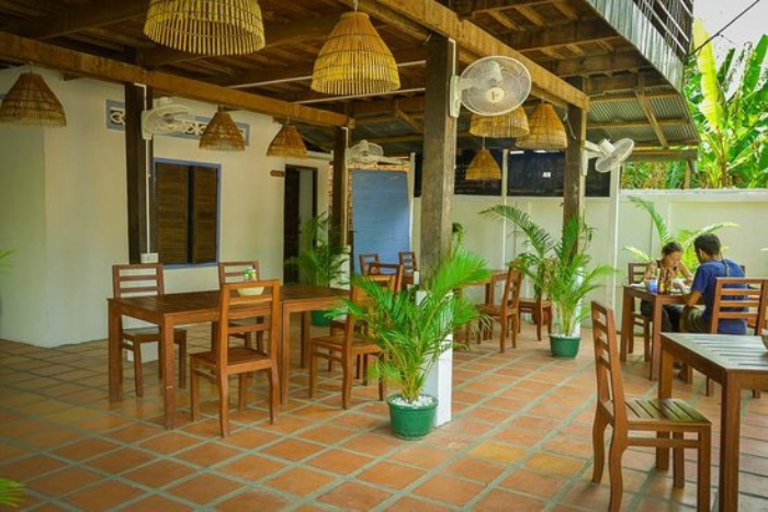 Restaurant at Le Tonle Homestay - one of the best homestays in Kratie
