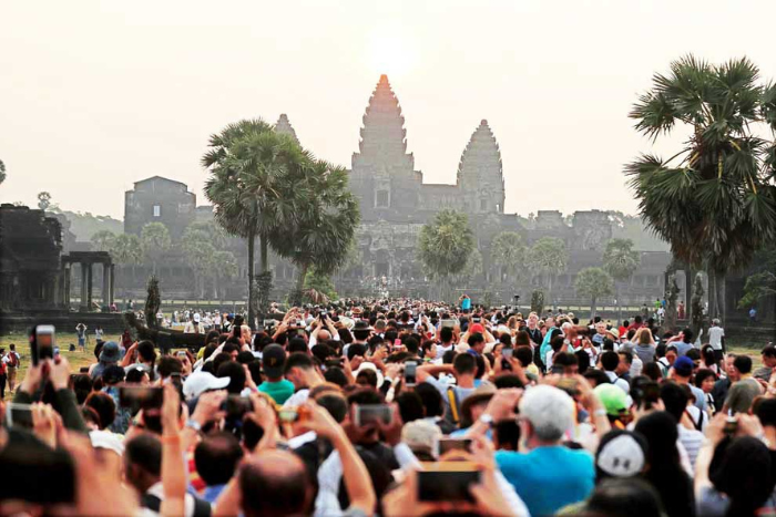 The dry season in Siem Reap is also the peak tourist season in the city