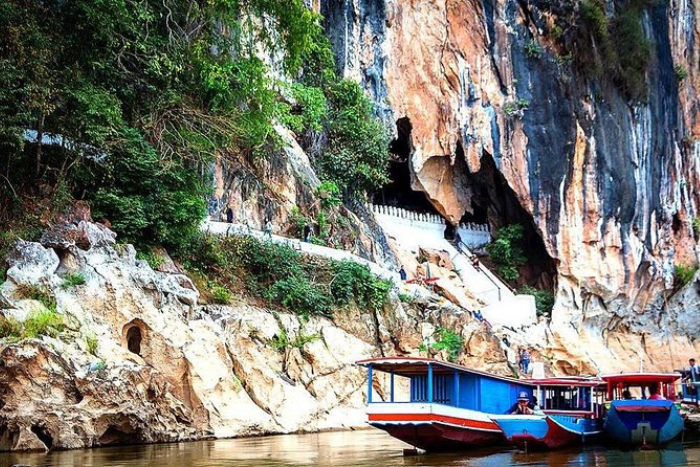 I joined a Mekong River cruise to visit the Pak Ou Caves