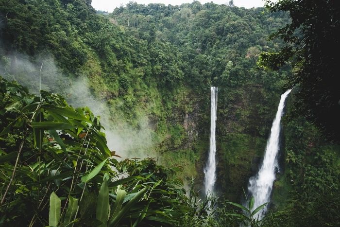 Tad Fane is one of the most spectacular waterfalls in southern Laos, surrounded by dense, untouched jungle