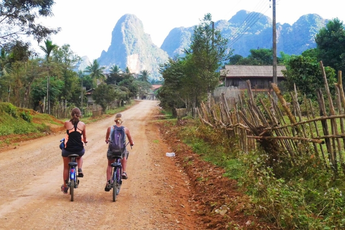 The tranquillity of Vang Vieng's landscapes