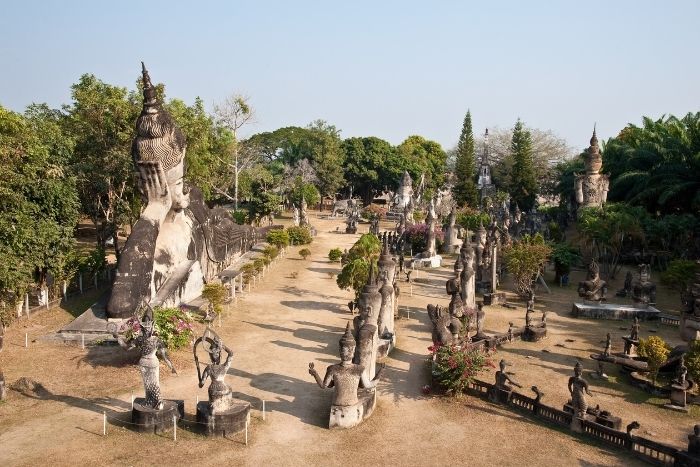 Walking among the statues creates a feeling of being transported to another time