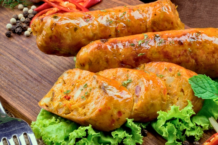 Sai Oua, flavorful Lao sausage - a highlight of Vientiane street food
