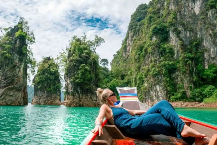 Khao Sok National Park rainforest scenery during a South Thailand travel itinerary 2 weeks