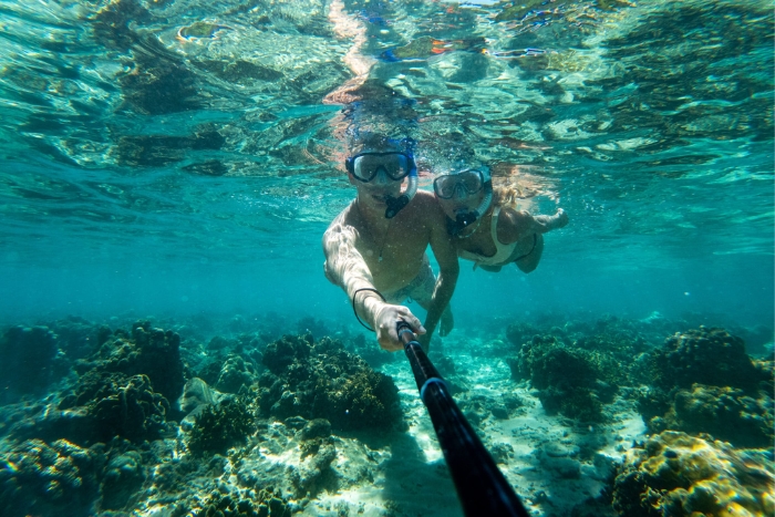 Snorkeling at Shark Bay on a Thailand itinerary 15 days beaches and islands