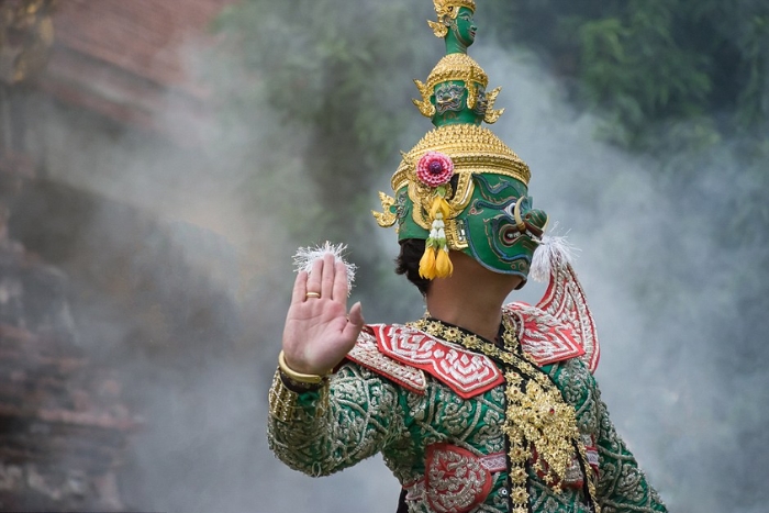 Traditional Khon dance of Ayutthaya Thailand