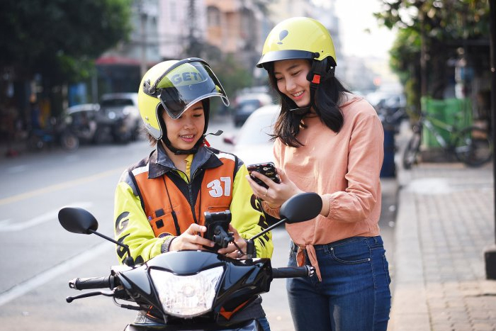 Get around Bangkok by motorbike taxis 