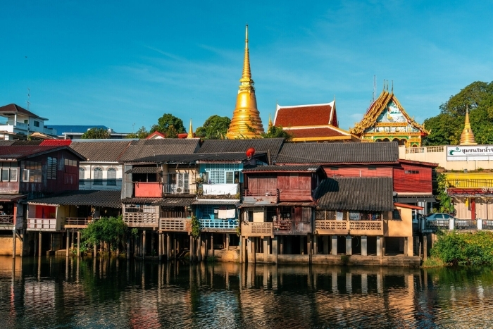 Chanthaburi’s riverside promenade in the Old Town