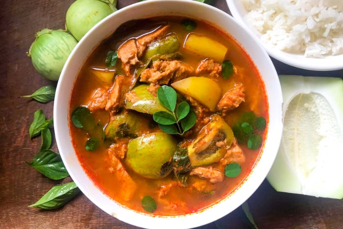 What to eat in‎ Kanchanaburi? Kaeng‎ Pa is a specialty in Kanchanaburi