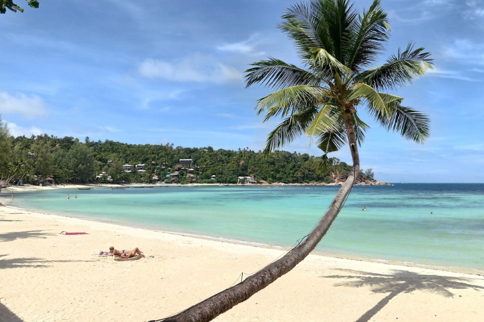 Relaxing at the Salad Beach, Koh Phangan