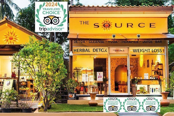 The Source Herbal Detox Retreat ranked in the top 10% of global health spas