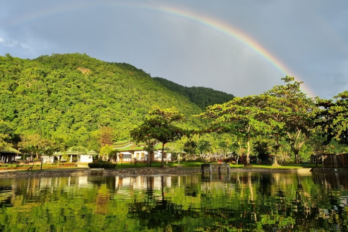 Pha&lrm; Bong hot springs&lrm; for a relaxing moment when visiting Northern Thailand with kids