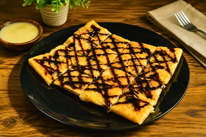 The famous Thai banana roti in Phuket