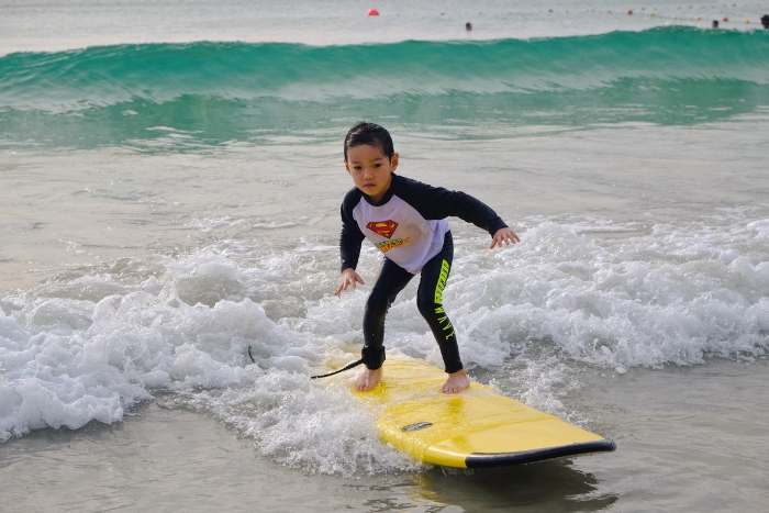 At Kata Beach, surf lessons are available for all levels