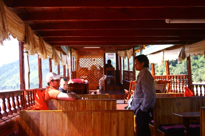 Scenic Shompoo Cruise on the Mekong during our Thailand Laos 2 week itinerary adventure trip