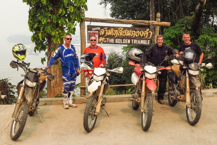Golden Triangle, a popular option for motorbike tours in Thailand 