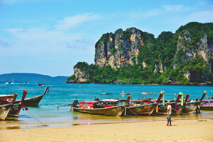 Enjoying peaceful Andaman waters along Krabi coastline