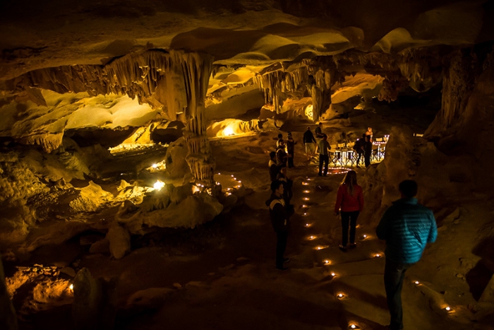 Inside Thien Canh Son Cave