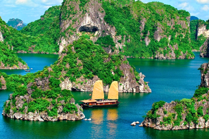Halong Bay elevates the journey within 15 days in Vietnam and Angkor Wat