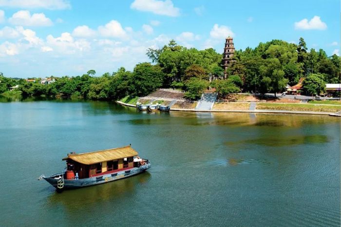 A cruise on the Huong River provided a gentle and contemplative break