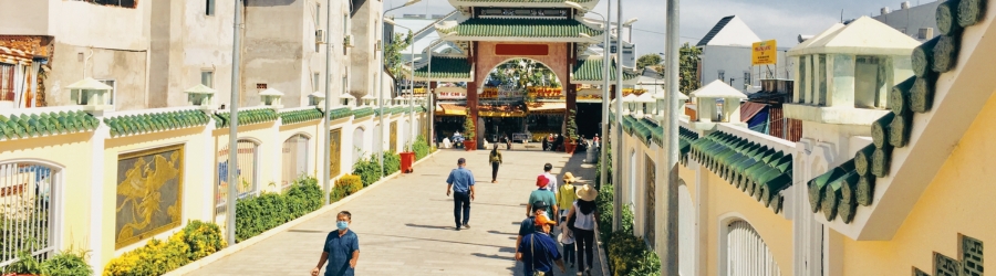 Ba Chua Xu Temple at Sam Mountain (Lady Temple at Sam Mountain) in Chau Doc Vietnam