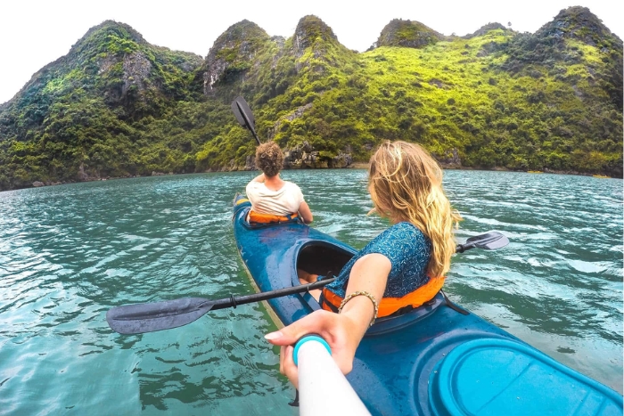 Kayaking in Halong Bay, what to do in Hanoi 2-week trip?
