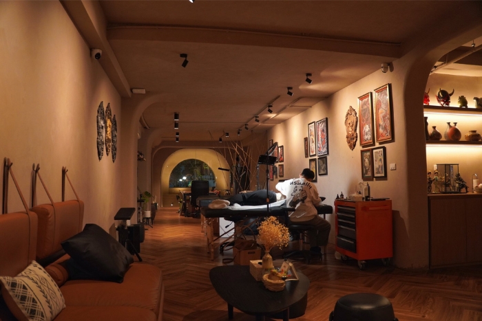 Interior space of Silver Ant Tattoo Studio