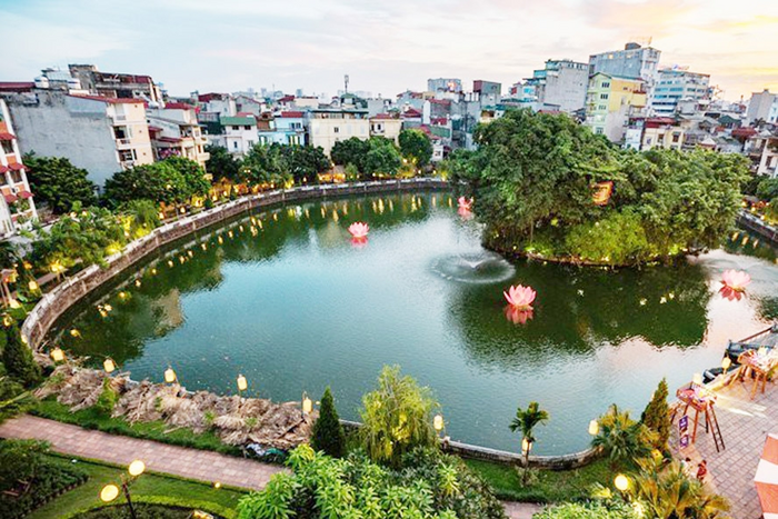 Giam Lake outside of Hanoi temple of literature