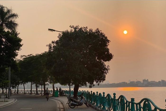 West Lake is one of the most beautiful places to watch the sunset in Hanoi