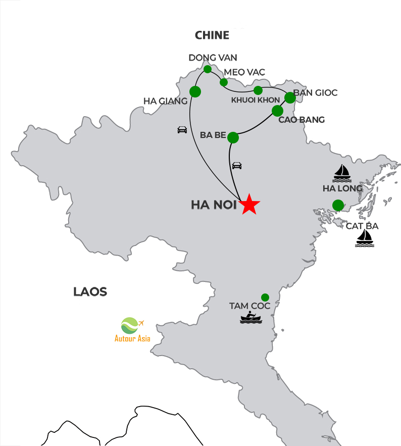 Ba Be Cao Bang Ha Giang 1-week itinerary
