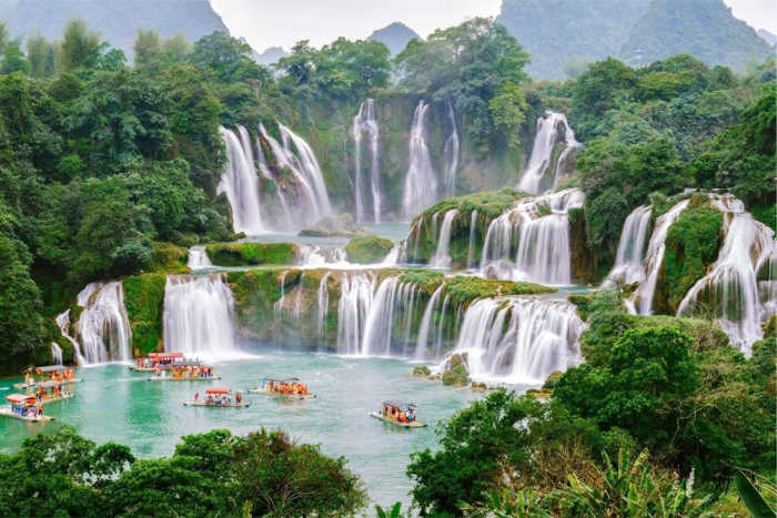 Ban Gioc Waterfall, the largest waterfall in Vietnam