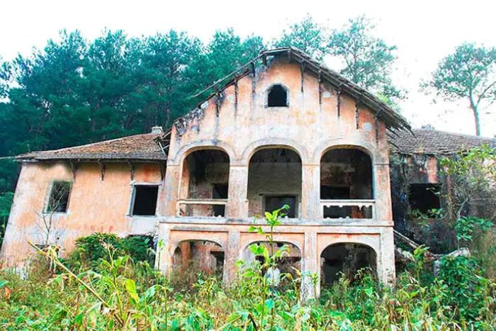 French colonial remains in the mountains of Phia Oac