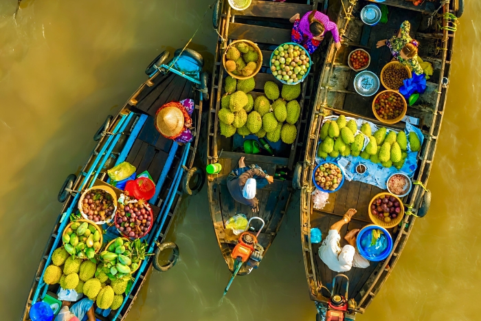 Cai Rang floating market, Can Tho