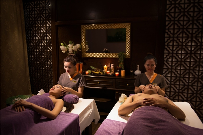 Relax and enjoy massage after a long flight