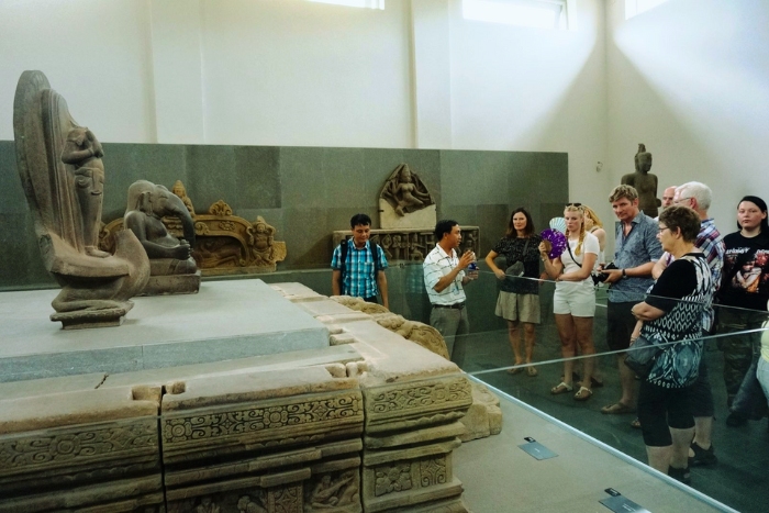 Treasures of Cham civilization at the Cham Sculpture Museum in Da Nang