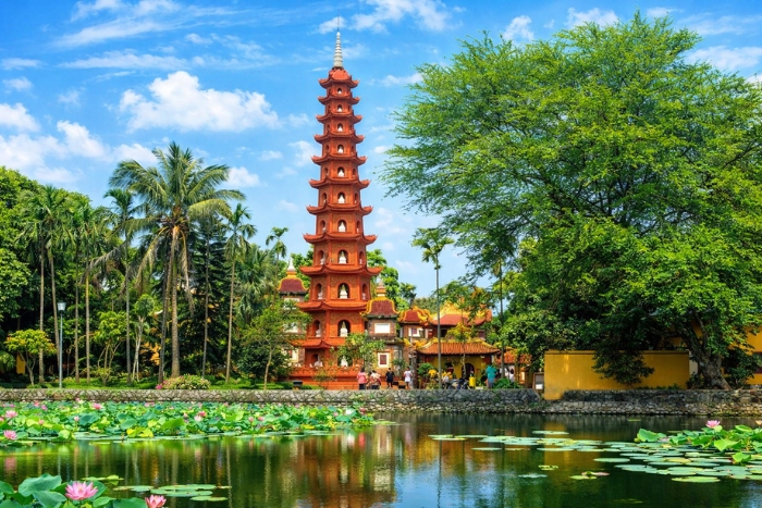 Spirituality at Tran Quoc Pagoda during our 3 weeks in Vietnam in small group