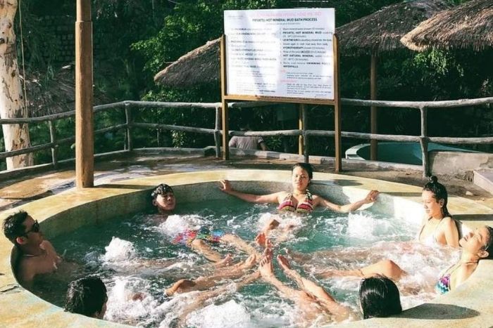 Soak in a hot mud bath at Thap Ba Spa