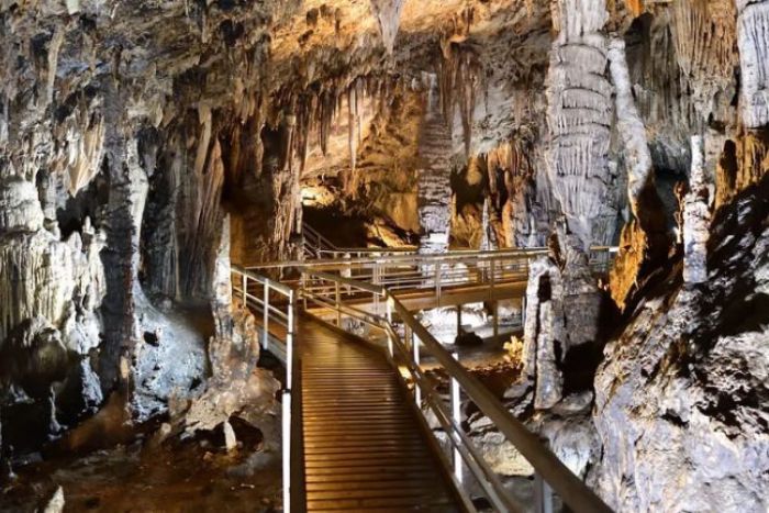 The path inside is carefully constructed, making it easier for visitors to explore the hidden corners of the cave