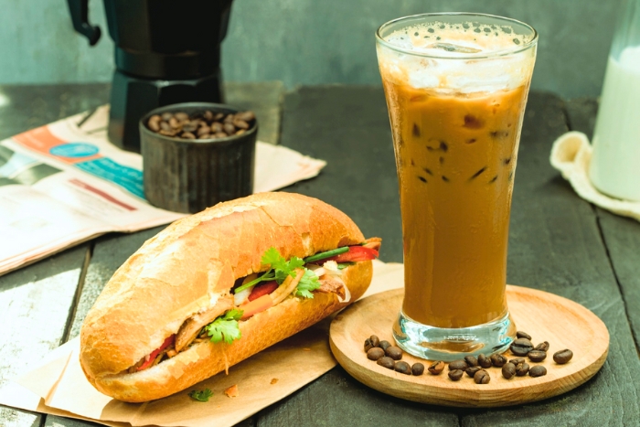 Everyday flavors in Saigon - B&aacute;nh m&igrave; and the iced milk coffee on the go