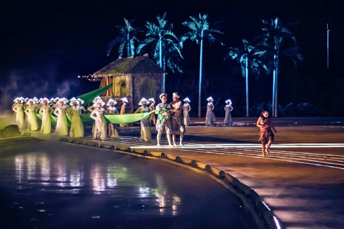 The Life scene with graceful dancers and soft lights
