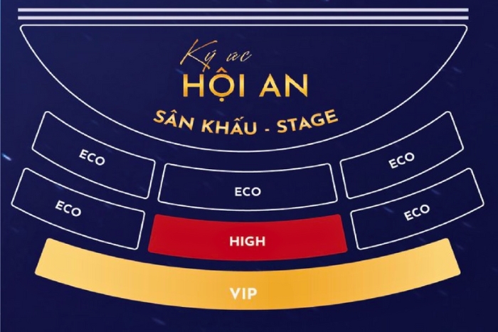 Seating options at Hoi An Memories Show
