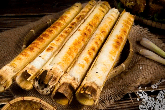Cơm lam - Must-try dish in Mai Chau