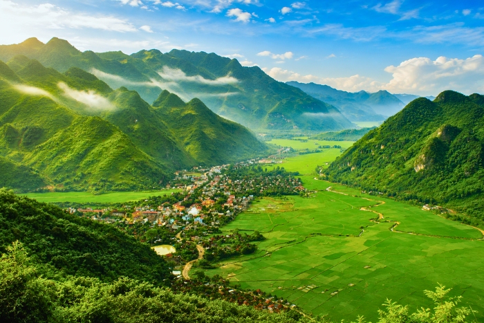 Discovering the weather in Mai Chau in the heart of the rice fields of northern Vietnam