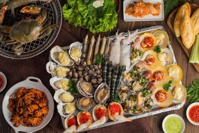 Treat yourself to a table full of steaming hot seafood on a rainy day in Phu Quoc!